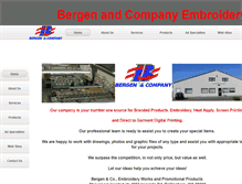 Tablet Screenshot of bergenandco.biz